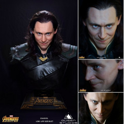  AVENGERS INFINITY WAR Buste Loki Life Size Queen Studios