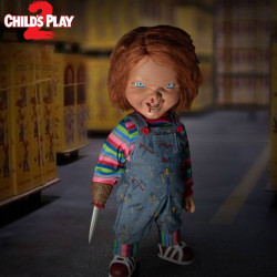  CHUCKY Jeu d’Enfant 2 Figurine Parlante Designer Menacing Chucky Mezco
