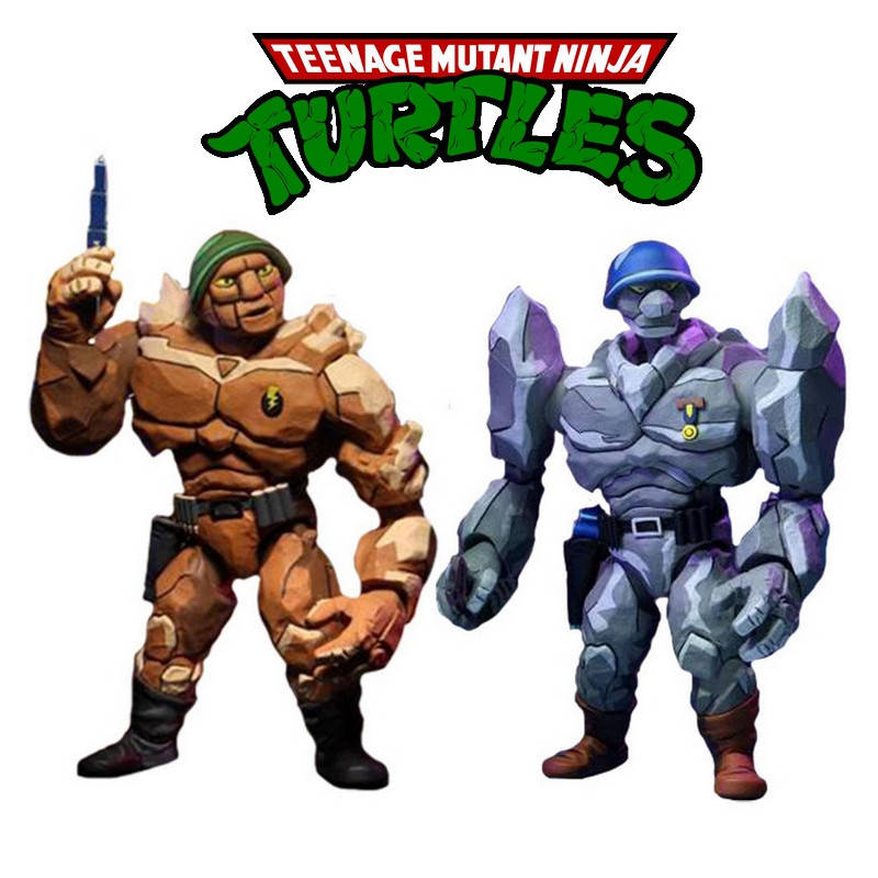 TORTUES NINJA Pack Figurines Tragg & Grannitor Neca