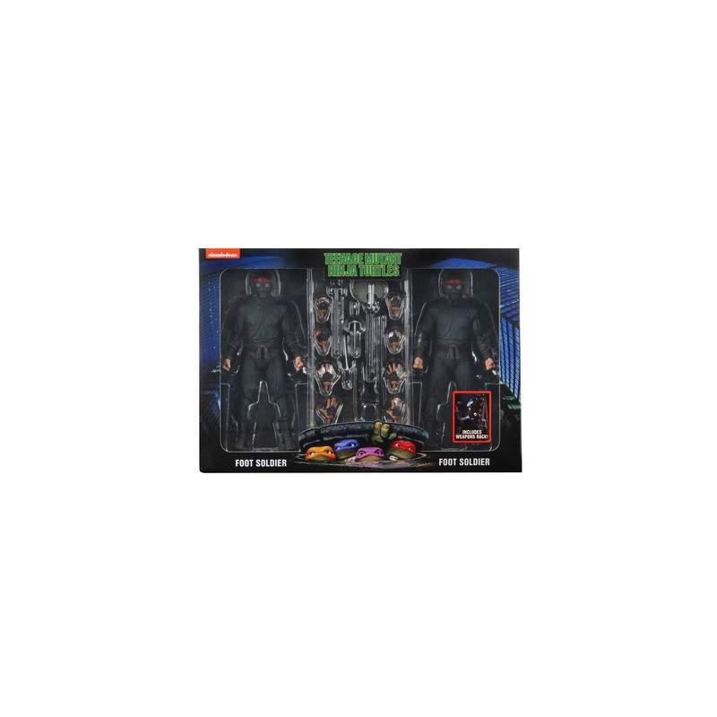 TORTUES NINJA Pack 2 Figurines Foot Soldiers & Weapons Rack 1990 Movie Version Neca TORTUES NINJA Pack 2 Figurines Foot Soldiers & Weapons Rack 1990 Movie Version Neca