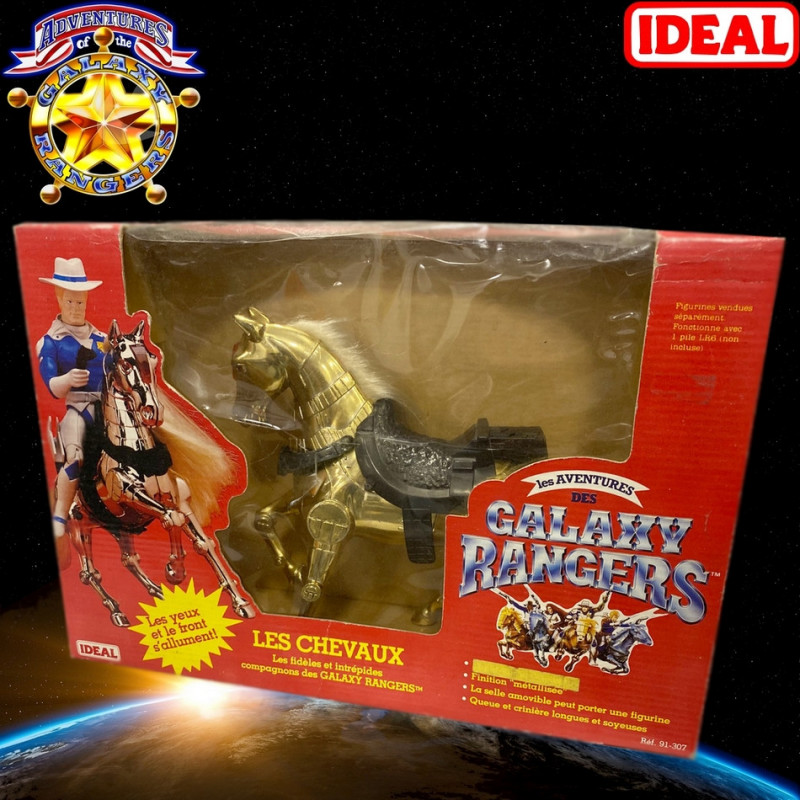 GALAXY RANGERS Cheval Robot Doré Ideal GALAXY RANGERS Cheval Robot Doré Ideal