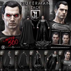  JUSTICE LEAGUE Statue Superman Black Suit Edition Prime 1 Studio