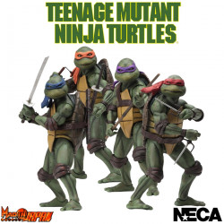  TORTUES NINJA Pack 4 figurines 19 ème 1990 Movie Version Neca