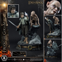  LE SEIGNEUR DES ANNEAUX Statue Frodon & Gollum Bonus Version Prime 1 Studio