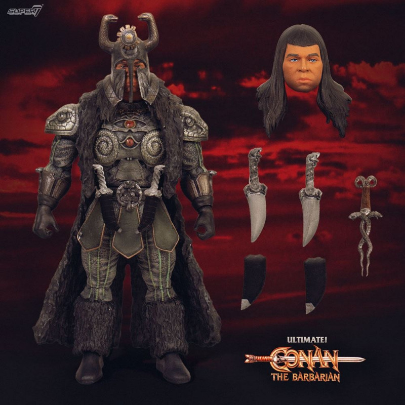 CONAN LE BARBARE Figurine Ultimates Thulsa Doom Super7 CONAN LE BARBARE Figurine Ultimates Thulsa Doom Super7