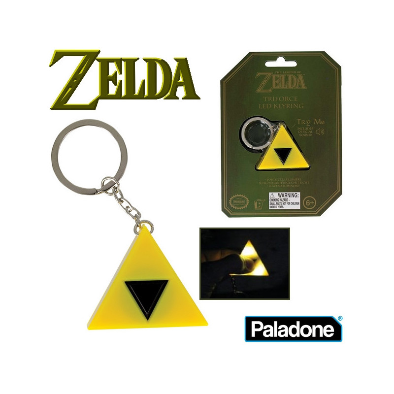 THE LEGEND OF ZELDA porte-clés Triforce Lumineux & sonore Paladone THE LEGEND OF ZELDA porte-clés Triforce Lumineux & sonore Paladone