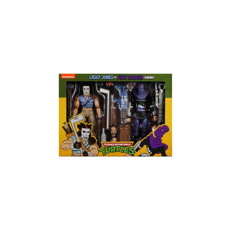 TORTUES NINJA Pack Figurines Casey Jones & Foot Soldier Série 3 Neca TORTUES NINJA Pack Figurines Casey Jones & Foot Soldier Série 3 Neca