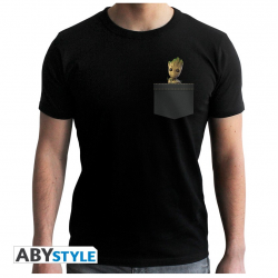 LES GARDIENS DE LA GALAXIE II T-shirt Pocket Groot Abystyle