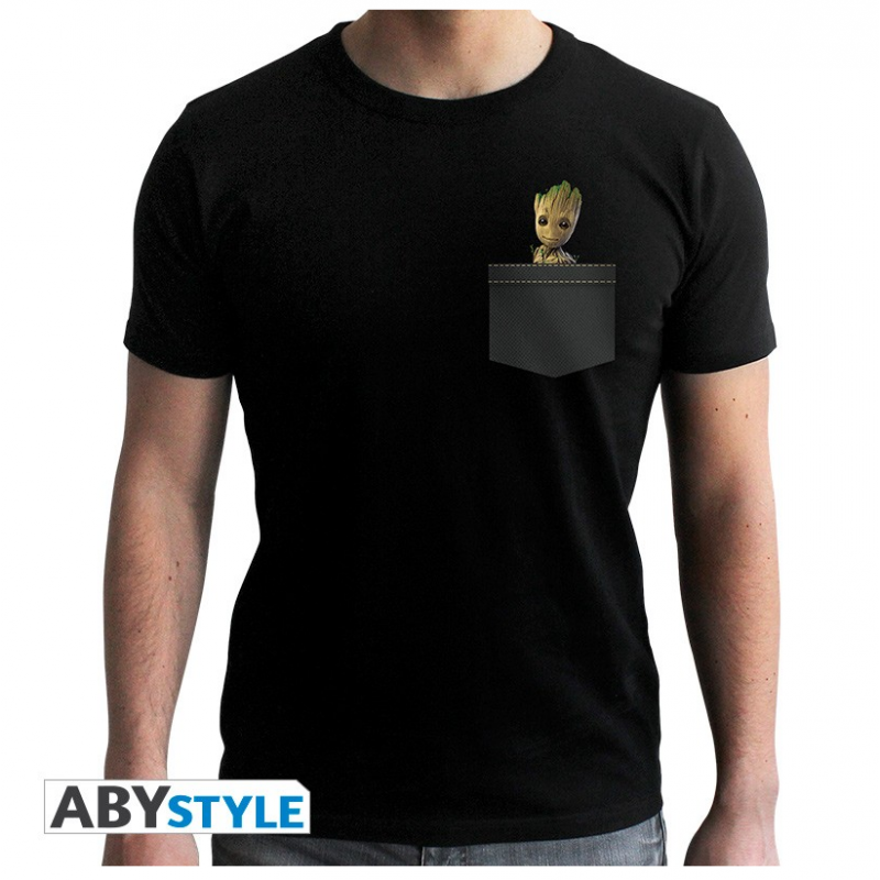 LES GARDIENS DE LA GALAXIE II T-shirt Pocket Groot Abystyle