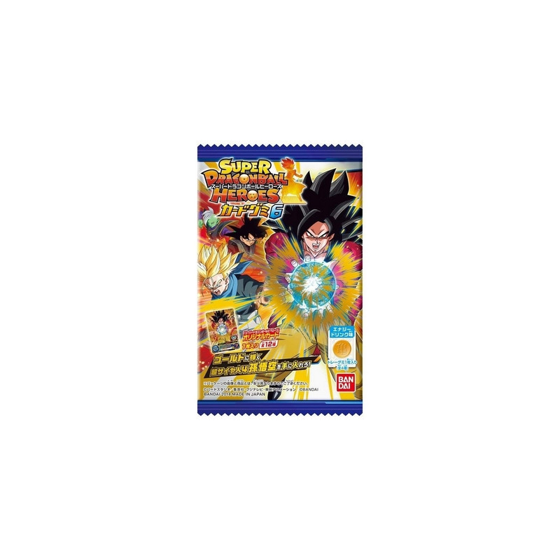 SUPER DRAGON BALL HEROES Cards Gummy Série 6 Bandai (1 Pièce) SUPER DRAGON BALL HEROES Cards Gummy Série 6 Bandai (1 Pièce)