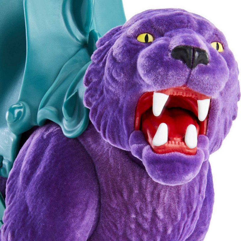 MAITRES DE L'UNIVERS Origins Figurine Panthor Flocked Collectors Edition Exclusive Mattel