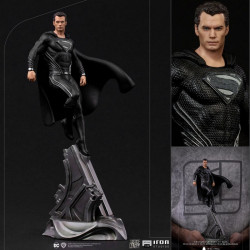  JUSTICE LEAGUE Statue Superman Black Suit Art Scale Iron Studios