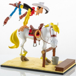 LUCKY LUKE Statue Lucky Luke & Jolly Jumper LMZ Collectibles