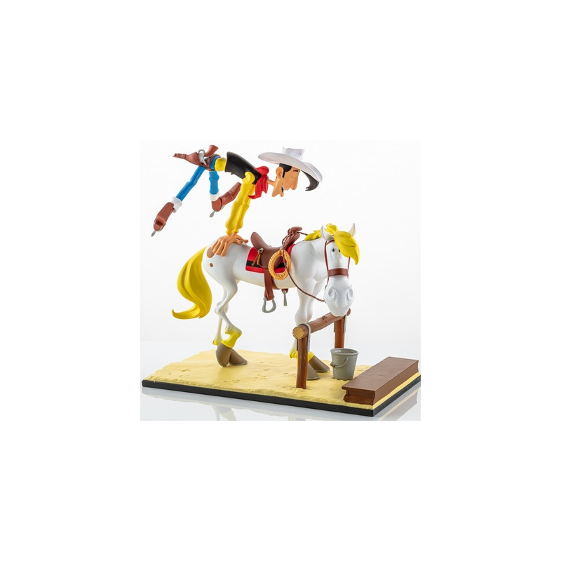 LUCKY LUKE Statue Lucky Luke & Jolly Jumper LMZ Collectibles