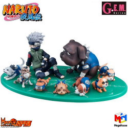 NARUTO SHIPPUDEN Diorama Kakashi & Ninken Ninja Dogs G.E.M. Megahouse