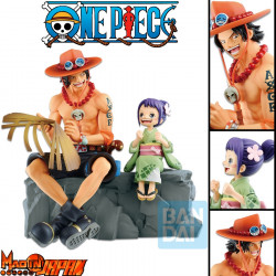  ONE PIECE Diorama Ace & Otama Ichibansho Memorial Vignette Bandai