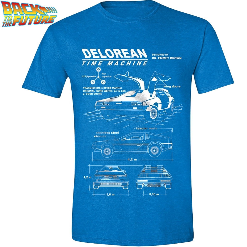 RETOUR VERS LE FUTUR T-shirt Delorean Time Machine RETOUR VERS LE FUTUR T-shirt Delorean Time Machine