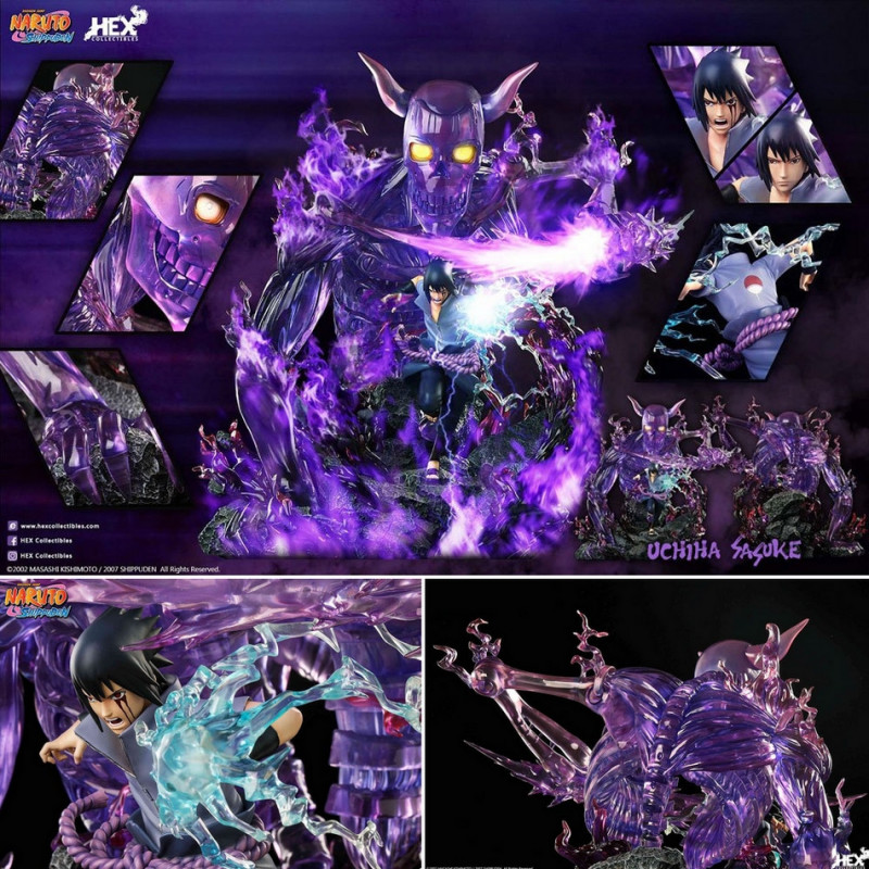 NARUTO SHIPPUDEN Statue Sasuke Uchiha Hex Collectibles