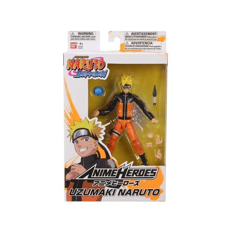 NARUTO SHIPPUDEN Figurine Naruto Anime Heroes Bandai