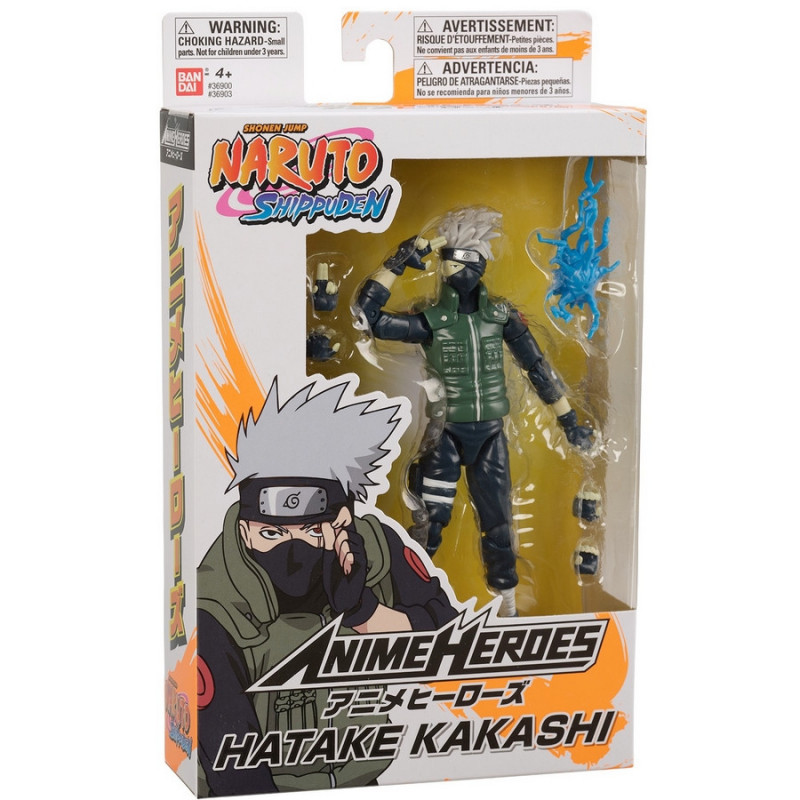 NARUTO SHIPPUDEN Figurine Kakashi Anime Heroes Bandai