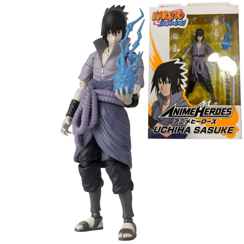 NARUTO SHIPPUDEN Figurine Sasuke Anime Heroes Bandai