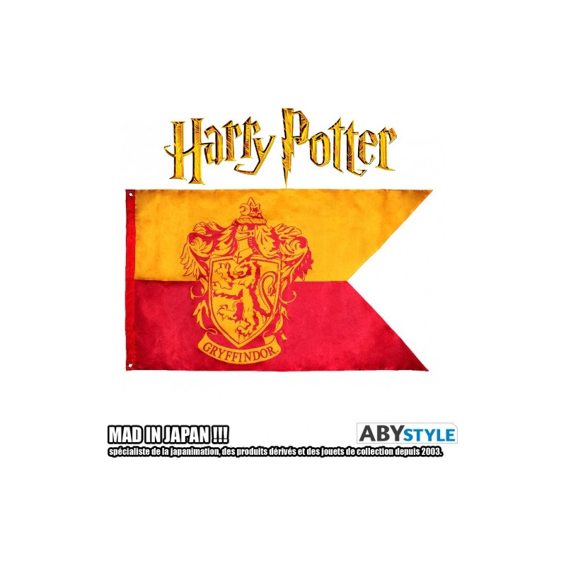 HARRY POTTER Drapeau Gryffondor Abystyle HARRY POTTER Drapeau Gryffondor Abystyle