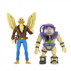 TORTUES NINJA Pack Figurines Ace Duck & Mutagen Man Neca