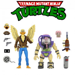  TORTUES NINJA Pack Figurines Ace Duck & Mutagen Man Neca