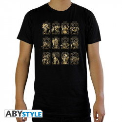 SAINT SEIYA  T-shirt 12 Armures d'Or Abystyle