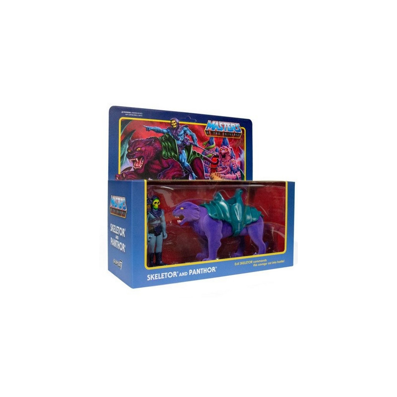 MAITRES DE L'UNIVERS Coffret Skeletor & Panthor ReAction Super7 MAITRES DE L'UNIVERS Coffret Skeletor & Panthor ReAction Super7