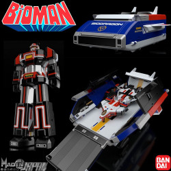 BIOMAN Figurine Bio Robo & Biodragon Mini Pla Bandai Shokugan