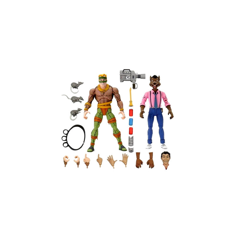 TORTUES NINJA figurines Rat King & Vernon Neca TORTUES NINJA figurines Rat King & Vernon Neca