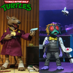  TORTUES NINJA figurines Splinter & Baxter Neca