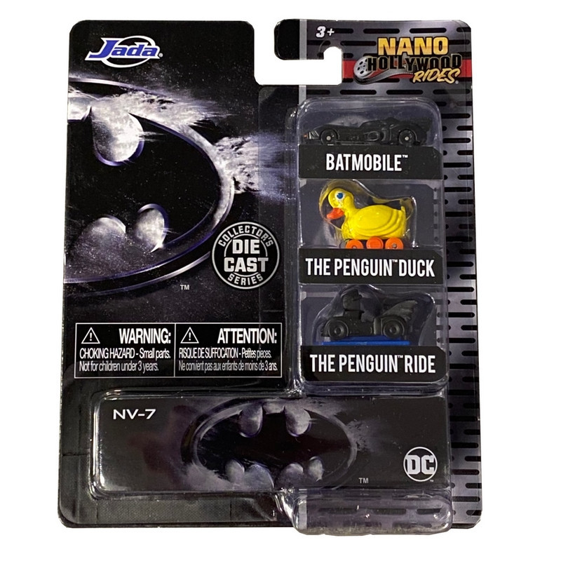 BATMAN Le Defi Pack 3 Véhicules Nano Hollywood Rides Jada Toys