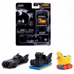  BATMAN Le Defi Pack 3 Véhicules Nano Hollywood Rides Jada Toys