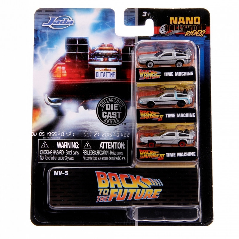 RETOUR VERS LE FUTUR 3 Delorean Nano Hollywood Rides Jada Toys