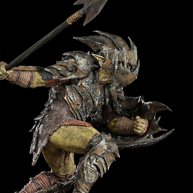 LE SEIGNEUR DES ANNEAUX Statue Armored Orc BDS Art Scale Iron Studios