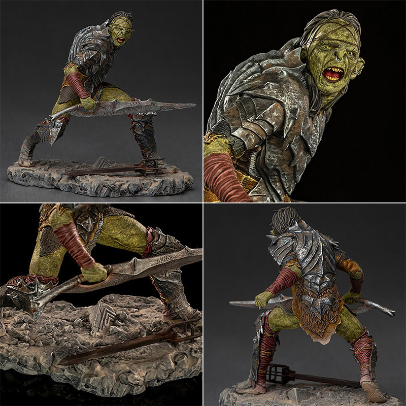 LE SEIGNEUR DES ANNEAUX Statue Swordsman Orc BDS Art Scale Iron Studios