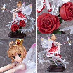  CARDCAPTOR SAKURA Statuette Sakura Kinomoto Rocket Beat Version Wing