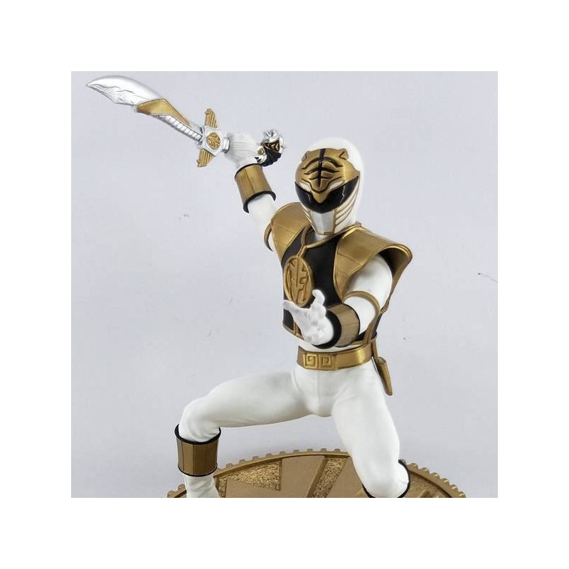 Mighty Morphin Power Rangers Statuette White Ranger PCS Collectibles Mighty Morphin Power Rangers Statuette White Ranger PCS Collectibles