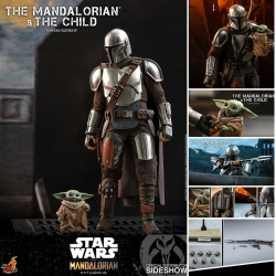  STAR WARS The Mandalorian Pack Figurines The Mandalorian & The Child Hot Toys