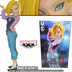  DRAGON BALL Z figurine Android 18 Scultures Budokai 6 Banpresto