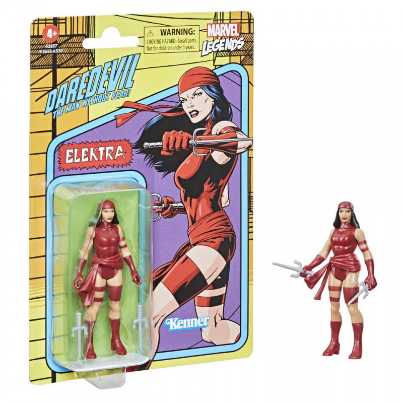 MARVEL LEGENDS Figurine Elektra Kenner Retro Series Hasbro