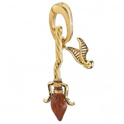 HARRY POTTER Charm Lumos Balai Eclair de Feu Noble Collection