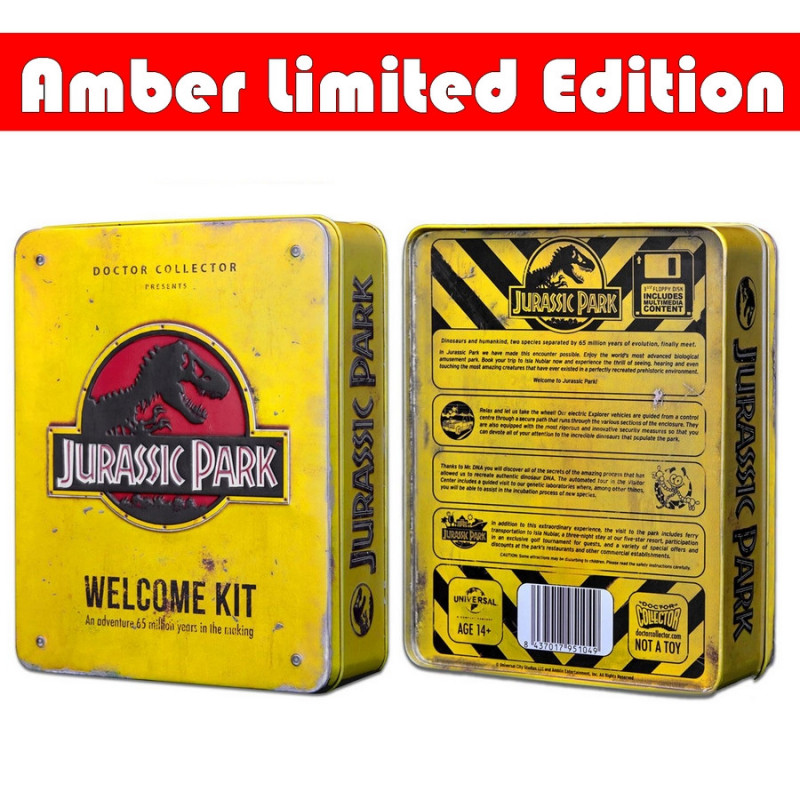 JURASSIC PARK Welcome Kit Amber Limited Edition Doctor Collector