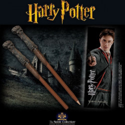  HARRY POTTER Stylo Baguette & Marque-page Harry Noble Collection