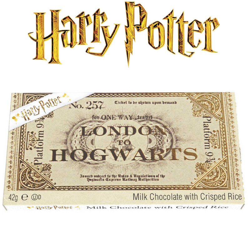 HARRY POTTER Ticket Poudlard Express en Chocolat