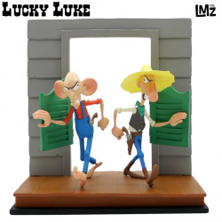 LUCKY LUKE Statue Les Riveaux de Painful Gluch" O'Timmins & O'Hara LMZ Collectibles"