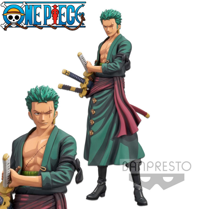 Banpresto Figura de Acción Coleccionable Roronoa Zoro One Piece - Grandista - Special Edition, 23 cm - BP28594P Multicolor, Optimo para los fanaticos del Anime