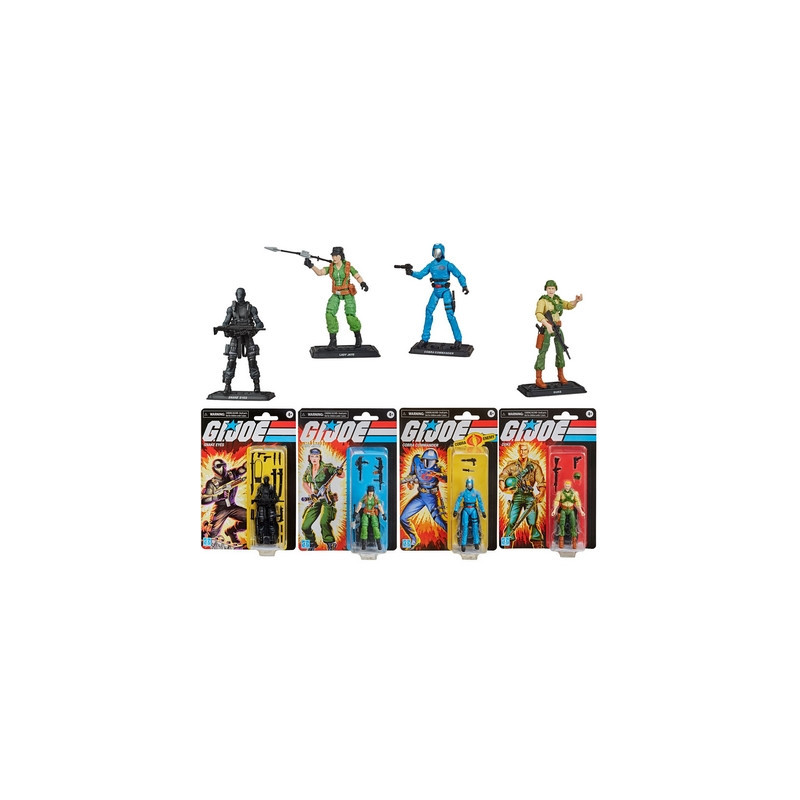 GI JOE Figurines Retro Collection Series 2021 Wave 1 Hasbro GI JOE Figurines Retro Collection Series 2021 Wave 1 Hasbro